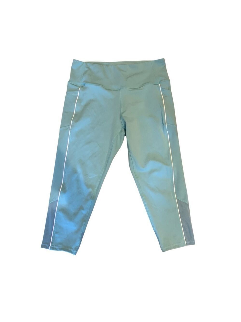 NICOLE MILLER SPORT Aqua Leggings with Pockets size 2X